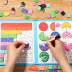 Montessori Magnetic Fraction Puzzle Book