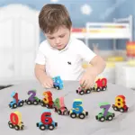 Numbers And Letters Magnetic Train Puzzle Wooden Toy Car - Image 10
