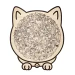 135-Piece Morandi-Colored Cat Shaped Wooden Jigsaw Puzzle - Image 13