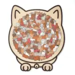 135-Piece Morandi-Colored Cat Shaped Wooden Jigsaw Puzzle - Image 12