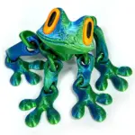 3D Magnetic Frog Figurine – Poseable Jointed Fridge Magnet Decoration - Image 7