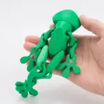 3D Magnetic Frog Figurine – Poseable Jointed Fridge Magnet Decoration - Image 3