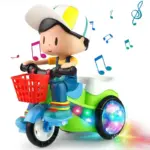 Electric Light-Up Stunt Trike for Kids