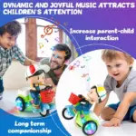 Electric Light-Up Stunt Trike for Kids - Image 4