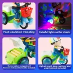 Electric Light-Up Stunt Trike for Kids - Image 5