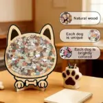 135-Piece Morandi-Colored Dog Shaped Wooden Jigsaw Puzzle - Image 2