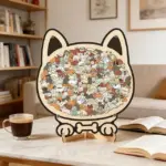 135-Piece Morandi-Colored Dog Shaped Wooden Jigsaw Puzzle - Image 3