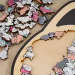 135-Piece Morandi-Colored Dog Shaped Wooden Jigsaw Puzzle - Image 4