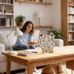 135-Piece Morandi-Colored Dog Shaped Wooden Jigsaw Puzzle - Image 7